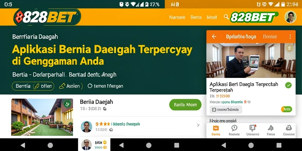 Antarmuka intuitif dan fitur berita terkini di 828BET.