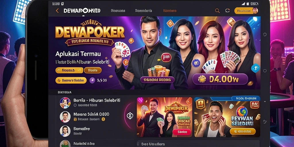 Tampilan antarmuka DEWAPOKER yang modern dan menarik.