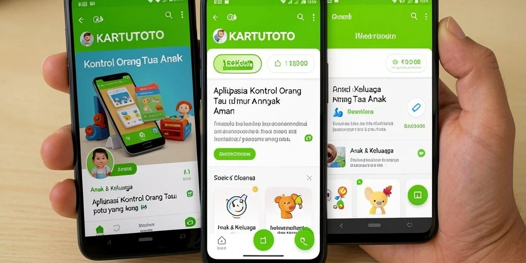 Antarmuka pengguna KARTUTOTO untuk kontrol orang tua yang intuitif.