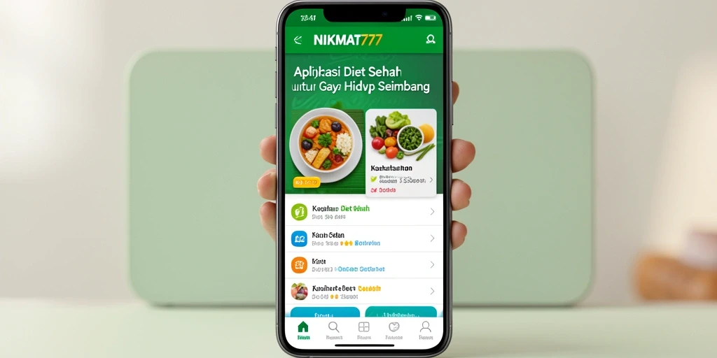 Antarmuka sederhana NIKMAT777 untuk diet sehat.