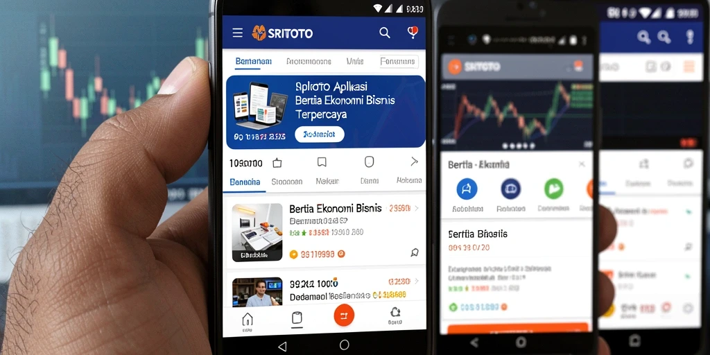 Tampilan antarmuka aplikasi SRITOTO yang menarik dan informatif.