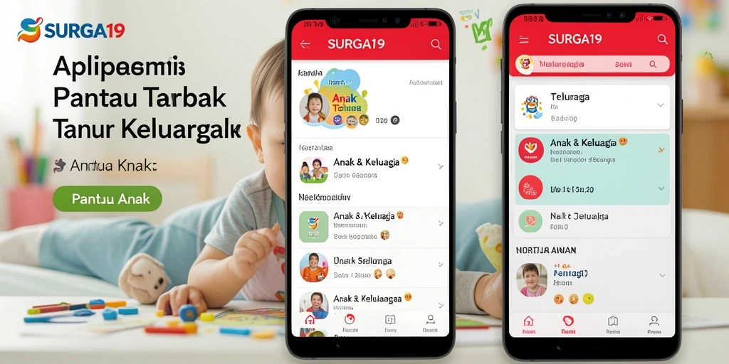 Antarmuka SURGA19 yang interaktif dan sederhana untuk memantau anak.