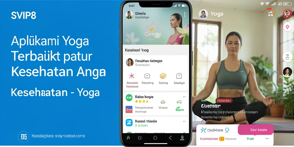 Antarmuka aplikasi SVIP8 yang mendukung latihan yoga yang optimal.